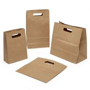 Premium Die Cut Handle Paper Bags (300/Pack)
