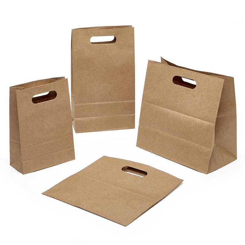 Premium Die Cut Handle Paper Bags (300/Pack)