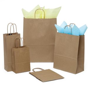 Eco-Friendly Kraft Shopping Bags